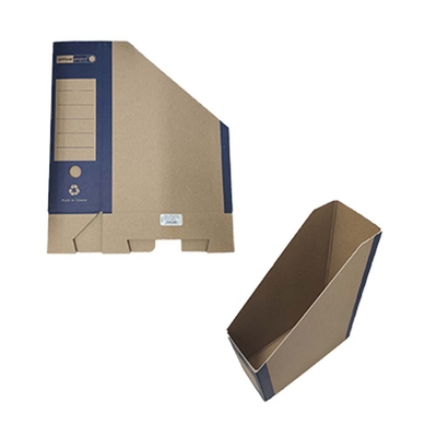 Product Θήκη Περιοδικών Officepoint Γωνία οικολογική 25Χ33Χ10 μπλε (OP-F-24402) base image