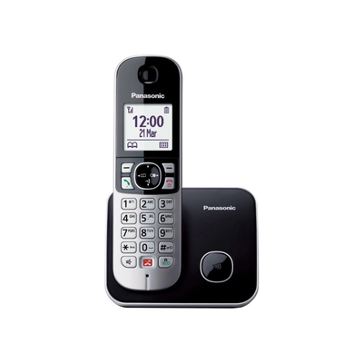 Product Ασύρματο Τηλέφωνο Panasonic KX-TG6851GRB Μαύρο (KX-TG6851GRB) base image