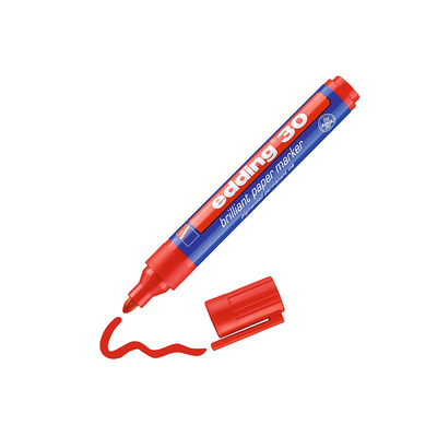 Product Μαρκαδόρος Edding 30 Brilliant Paper Marker Red (4-30002) base image