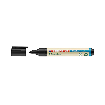Product Μαρκαδόρος Edding 31 EcoLine Flipchart Marker Black (4-31001) base image