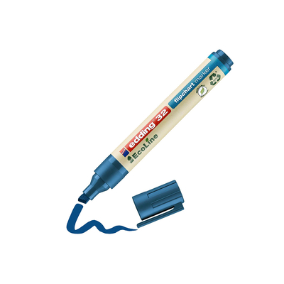 Product Μαρκαδόρος Edding 32 EcoLine Flipchart Marker Blue (4-32003) base image