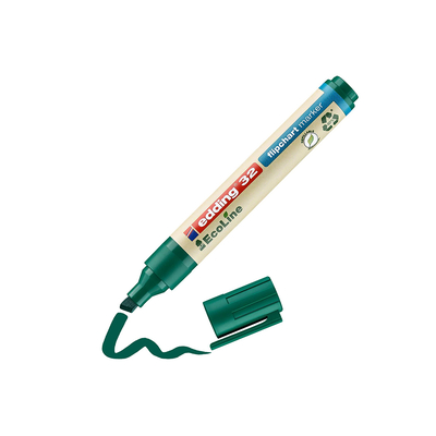 Product Μαρκαδόρος Edding 32 EcoLine Flipchart Marker Green (4-32004) base image