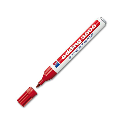 Product Μαρκαδόρος Edding 3000 Permanent Marker Red (4-3000002) base image