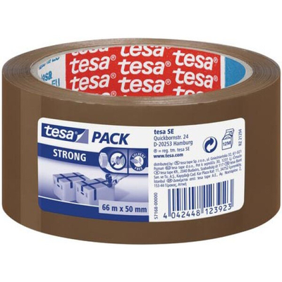 Product Ταινία Συσκευασίας Tesa 57168 Καφέ Αθόρυβη 50mm x 66m (TESA57168) base image