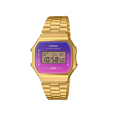 Product Ρολόι Ανδρικό Casio Vintage Ψηφιακό Χρονογράφος με Μεταλλικό Μπρασελέ Χρυσό base image