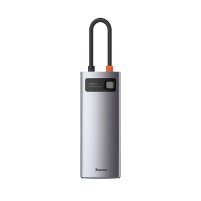 Product Docking Station Baseus Metal Gleam Series USB-C Docking Station με HDMI 4K PD Ethernet Ασημί base image