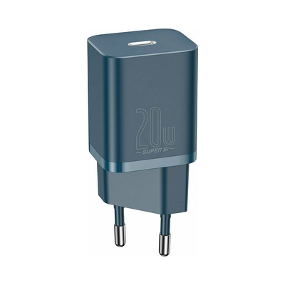Product Φορτιστής Πρίζας Baseus με Θύρα USB-C 20W Power Delivery Μπλε (Super Si) base image