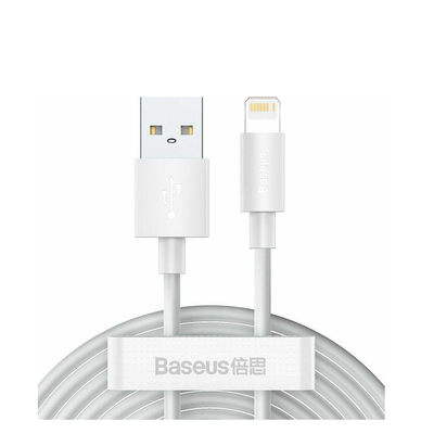 Product Καλώδιο USB Baseus Wisdom Regular to Lightning Λευκό 1.5m (TZCALZJ-02) base image