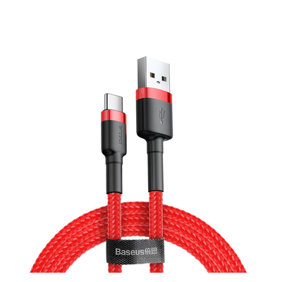 Product Καλώδιο USB Baseus Cafule Braided USB 2.0 USB-C male - USB-A male Κόκκινο 0.5m base image