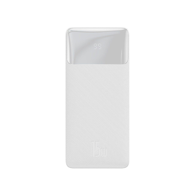 Product Powerbank Baseus Bipow Overseas Edition 30000mAh 15W με 2 Θύρες USB-A και Θύρα USB-C Λευκό base image