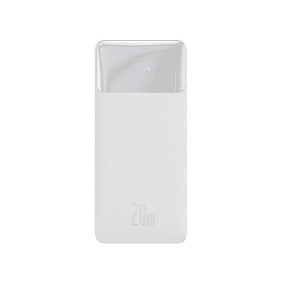 Product Powerbank Baseus Bipow Overseas Edition 30000mAh 20W με 2 Θύρες USB-A και Θύρα USB-C Λευκό base image
