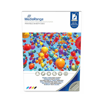 Product Φωτογραφικό Χαρτί MediaRange Dual Side High Glossy A4 220gr/m² για Inkjet 50 Φύλλα base image
