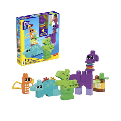 Product Τουβλάκια Mattel Τουβλάκια Δεινόσαυροι για 1+ Ετών 24τμχ (HKN43) base image