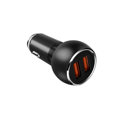 Product Φορτιστής Αυτοκινήτου Ldnio Γκρι C503Q 3A Γρήγορης Φόρτισης με 2xUSB μαζί με lightning base image