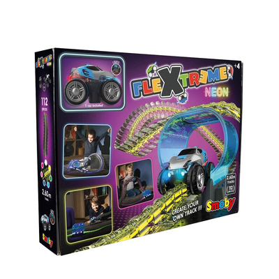 Product Πίστα Smoby Flextreme Neon Car Track with Car Starter Set (180917) base image