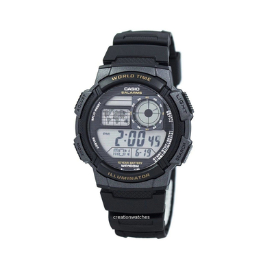 Product Ανδρικά Ρολόγια Casio Digital Battery with Rubber Strap Black base image