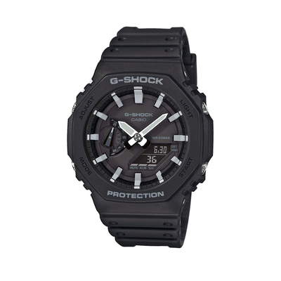 Product Ρολόι Ανδρικό Casio G-Shock Battery Rubber Strap Black (GA-2100-1AER) base image