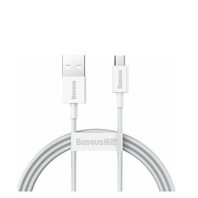 Product Καλώδιο USB Baseus Superior Series Regular 2.0 to micro Λευκό 1m (CAMYS-02) base image