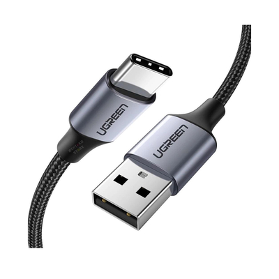 Product Καλώδιο USB Ugreen Braided USB 2.0 USB-C male - USB-A male Μαύρο 1.5m (60127) base image