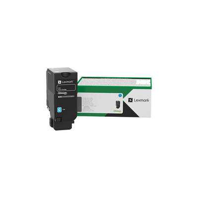 Product Toner Lexmark 12.5K Pages High Yield Cyan (CS735) (71C2XC0) base image