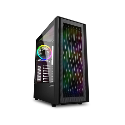 Product Κουτί Η/Υ Sharkoon RGB Wave Gaming Full Black (39838340) base image