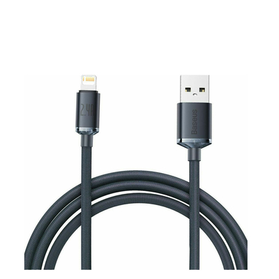 Product Καλώδιο USB Baseus Crystal Shine Braided USB to Lightning Μαύρο 2m (CAJY000101) base image