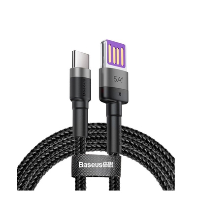 Product Καλώδιο USB Baseus Cafule Braided 2.0 Type-C male - USB-A male Μαύρο 1m (CATKLF-PG1) base image