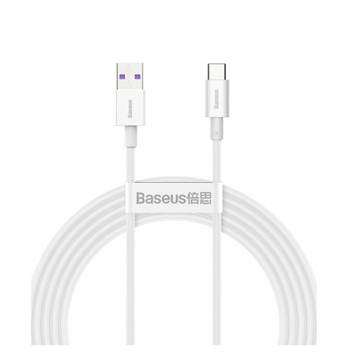 Product Καλώδιο USB Baseus Superior 2.0 Type-C male - USB-A male Λευκό 2m (CATYS-A02) base image