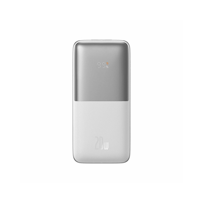 Product Powerbank Baseus Bipow Pro 10000mAh 20W με 2 Θύρες USB-A και Θύρα USB-C Λευκό base image