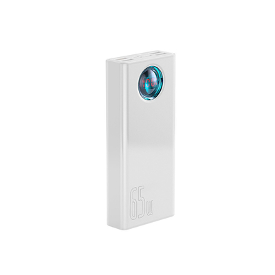 Product Powerbank Baseus Amblight Overseas Edition 30000mAh 65W με 4 Θύρες USB-A και Θύρα USB-C Λευκό base image