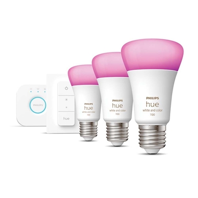 Product Λάμπες LED Philips Hue Smart E27 White and Color Ambiance 1100lm Starter Kit base image