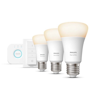 Product Λάμπες LED Philips Hue Smart E27 White 1100lm Starter Kit 3x base image