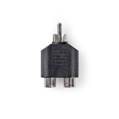 Product Αντάπτορας RCA Nedis splitter male/2x RCA female Black (CAGB24940BK) base image