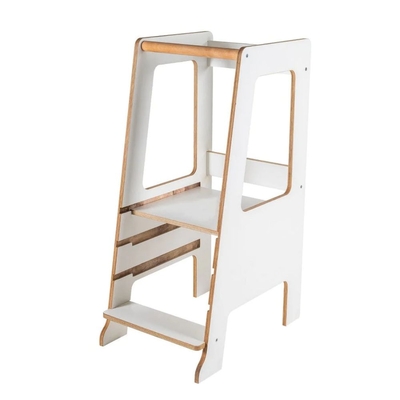 Product Πύργος Εκμάθησης MeowBaby Plywood Kitchen Scandi Step Stool, White (KH01008IE) base image