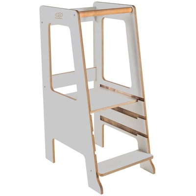 Product Πύργος Εκμάθησης  MeowBaby Plywood Kitchen Scandi Step Stool, Gray (KH02008IE) base image