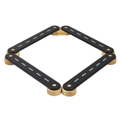 Product Παιχνίδι Ισορροπίας MeowBaby Balance Beam Black 4 elements (SSEN404IE) base image