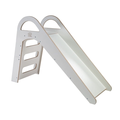 Product Τσουλήθρα MeowBaby Wooden Slide for Children 87x46cm Indoor, White (ZS001IE) base image