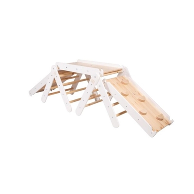 Product Επιφάνεια Αναρρίχησης MeowBaby for Children with Slide Set White (ZZWDA001) base image