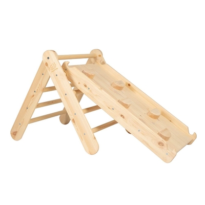 Product Επιφάνεια Αναρρίχησης MeowBaby Baby with Slide Natural (ZZWDA004) base image
