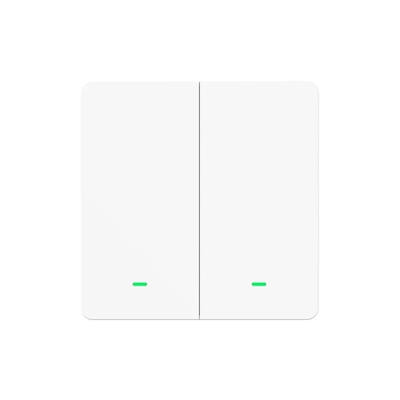 Product Διακόπτης Τοίχου Wi-Fi Gosund SW9 Χωνευτός με Πλαίσιο και Δύο Πλήκτρα Λευκός (SW9) base image