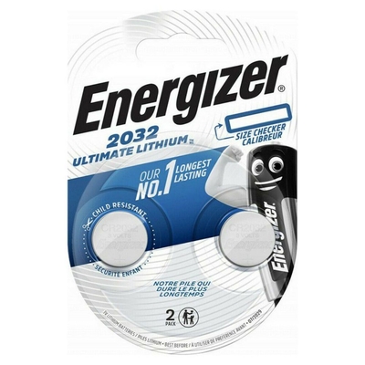 Product Μπαταρίες Ρολογιών Energizer Ultimate Lithium CR2032 3V 2τμχ (17075105) base image