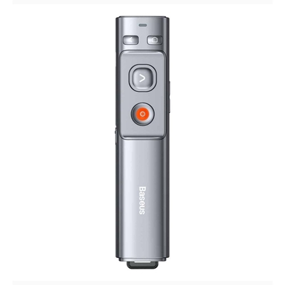 Product Presenter Baseus με Πορτοκαλί Laser και Πλήκτρα Slideshow σε Ασημί Χρώμα (WKCD000013) base image