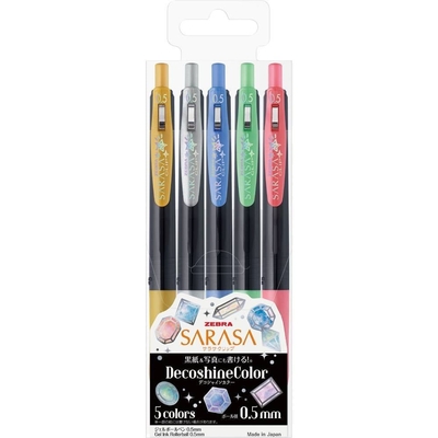 Product Στυλό Zebra Sarasa Clip 0.5 Deco Color 5 Color Pen Set base image