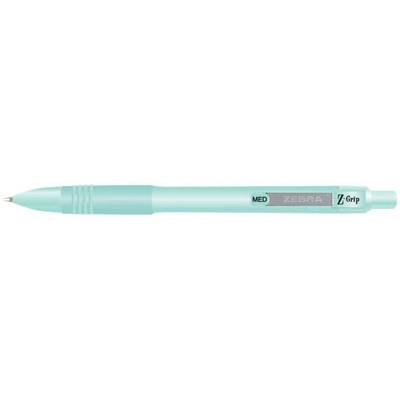 Product Στυλό Zebra Ballpoint Pastel Green 1.0mm με Μπλε Μελάνι Z-Grip Smooth base image
