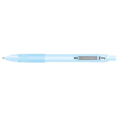Product Στυλό Zebra Ballpoint Pastel Blue 1.0mm με Μπλε Μελάνι Z-Grip Smooth base image
