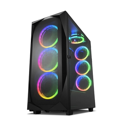 Product Κουτί Η/Υ Sharkoon REV300 Gaming Full με Πλαϊνό Παράθυρο και RGB Μαύρο (REV300BRGB) base image
