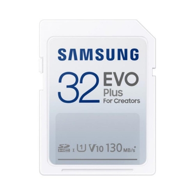 Product Κάρτα Μνήμης SDXC 32GB Samsung Evo Plus for Creators Class 10 U1 V10 UHS-I (MB-SC32K/EU) base image