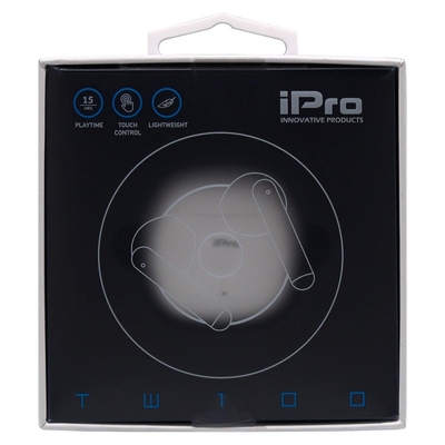 Product Bluetooth Handsfree iPro True Wireless Earphones TW100 White (010701-0253) base image