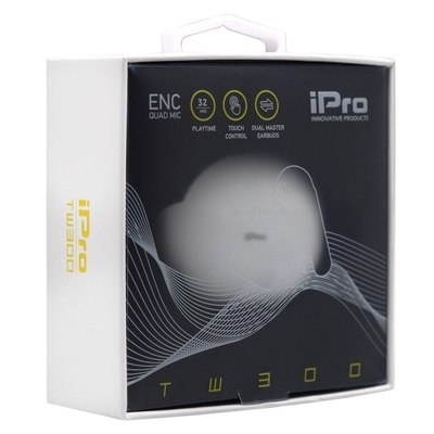 Product Bluetooth Handsfree iPro True Wireless Earphones TW300 White (010701-0258) base image