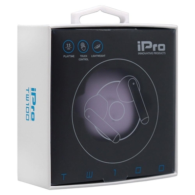 Product Bluetooth Handsfree iPro True Wireless Earphones TW100 Purple (010701-0255) base image